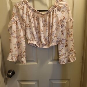 Floral Off-Shoulder Women's Top